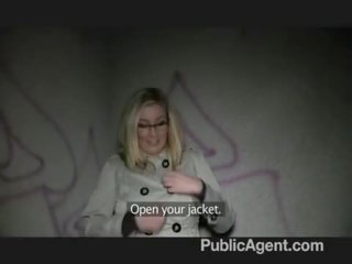 PublicAgent - Blonde in glasses fuck big cock
