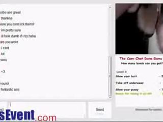 Hot Teen Christen Plays The Omegle Game