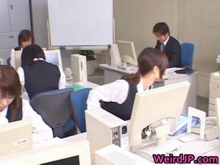 Cute Asian Secretary Drilled