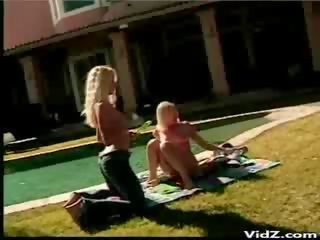 Two blondie dolls Pampers twats Nature