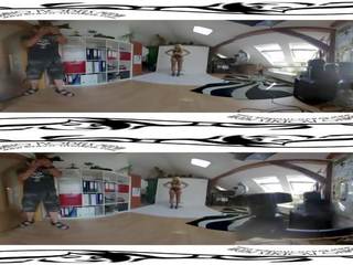 Super meid izzy delph 3dvr360 video- achter de coulissen van schieten voor masturbatie porno video's