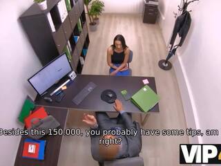 VIP4K. Porn actress is humped by the pushy creditor in his office