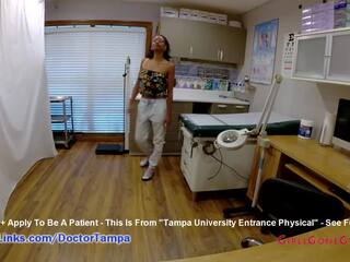 Nikki stars’ new student gyno exam by doctor from tampa on cam