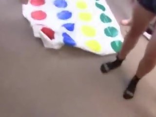 Twister game turns into teenie groupsex