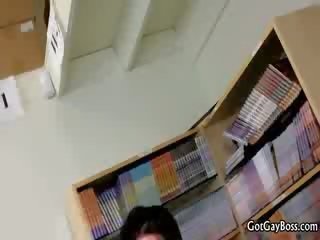 Horny gay cock suck and fuck in the office 2 by GotGayBoss