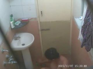 Indian mom caught nude while taking bath in hidden camera