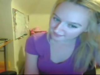 Blonde Teen Flashes Boobs For Omegle Game