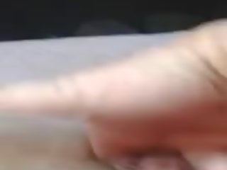 BBW Babe Fingers Cunt and Squirts While Sitting in the