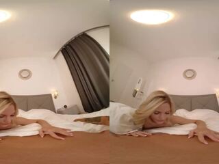 Bedroom Sex with Skinny Blonde in VR