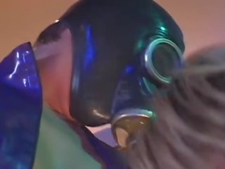 Gas masks and horny pussies