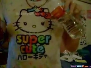 Sensual japonesa gaja com molhada olá gatinha camiseta